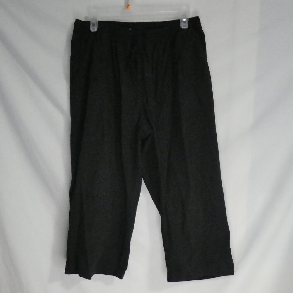 CATHY DANIELS | large | 100% Cotton | Black Bermuda - Long Shorts | Pockets